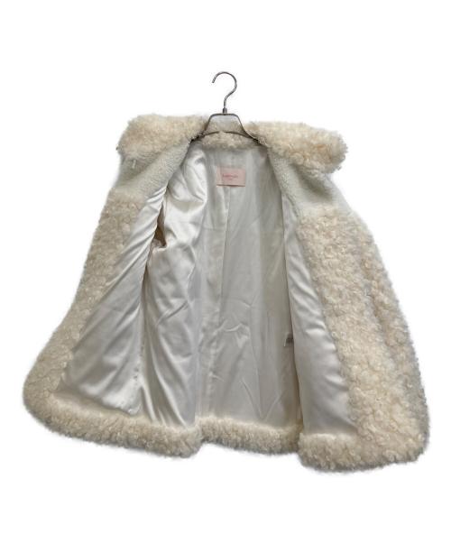 LEMONPLET（レモンプレット）LEMONPLET (レモンプレット) フェイクファージャケット アイボリー サイズ:Mの古着・服飾アイテム