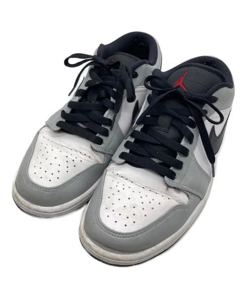 NIKE（ナイキ）NIKE (ナイキ) AIR JORDAN 1 LOW ライトグレー×ホワイト サイズ:27の古着・服飾アイテム