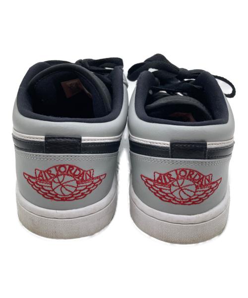 NIKE（ナイキ）NIKE (ナイキ) AIR JORDAN 1 LOW ライトグレー×ホワイト サイズ:27の古着・服飾アイテム