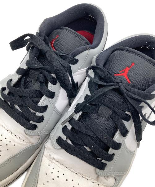 NIKE（ナイキ）NIKE (ナイキ) AIR JORDAN 1 LOW ライトグレー×ホワイト サイズ:27の古着・服飾アイテム