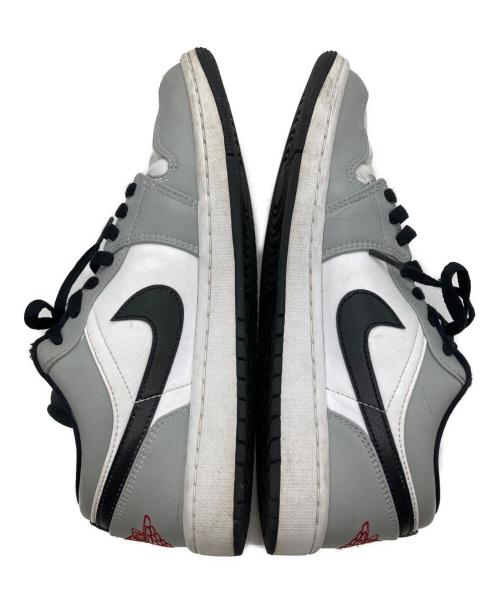 NIKE（ナイキ）NIKE (ナイキ) AIR JORDAN 1 LOW ライトグレー×ホワイト サイズ:27の古着・服飾アイテム