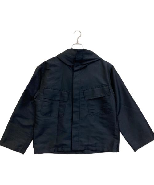 GALERIE VIE（ギャルリーヴィー）GALERIE VIE (ギャルリーヴィー) シェイプメモリー ZIPフードブルゾン ネイビー サイズ:FREEの古着・服飾アイテム