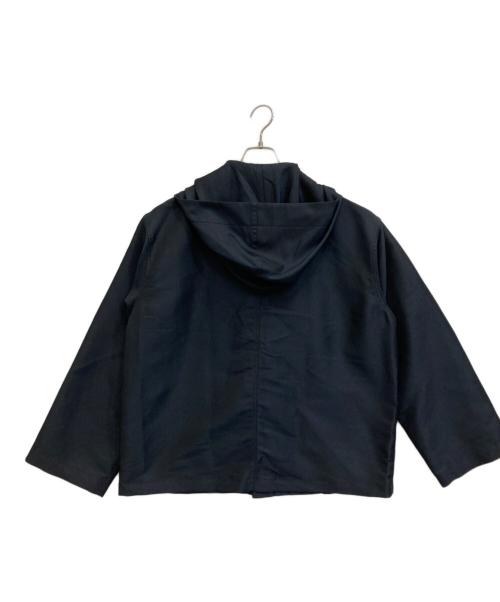 GALERIE VIE（ギャルリーヴィー）GALERIE VIE (ギャルリーヴィー) シェイプメモリー ZIPフードブルゾン ネイビー サイズ:FREEの古着・服飾アイテム