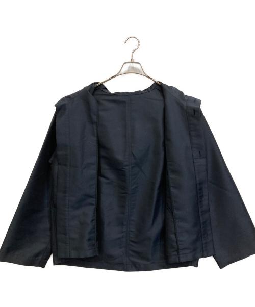 GALERIE VIE（ギャルリーヴィー）GALERIE VIE (ギャルリーヴィー) シェイプメモリー ZIPフードブルゾン ネイビー サイズ:FREEの古着・服飾アイテム