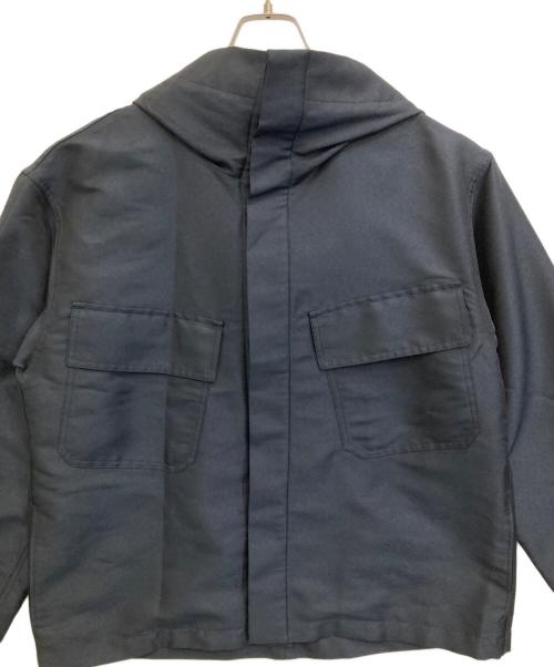 GALERIE VIE（ギャルリーヴィー）GALERIE VIE (ギャルリーヴィー) シェイプメモリー ZIPフードブルゾン ネイビー サイズ:FREEの古着・服飾アイテム