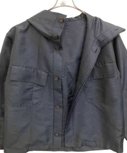 GALERIE VIE（ギャルリーヴィー）GALERIE VIE (ギャルリーヴィー) シェイプメモリー ZIPフードブルゾン ネイビー サイズ:FREEの古着・服飾アイテム