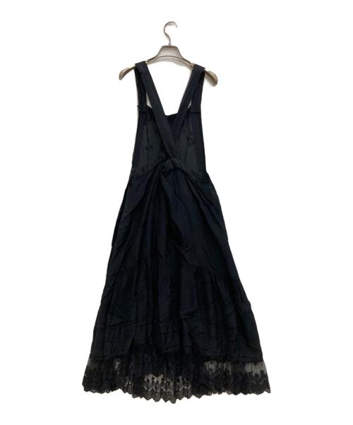 tricot COMME des GARCONS（トリココムデギャルソン）tricot COMME des GARCONS (トリココムデギャルソン) ビジューティアードワンピース ブラック サイズ:Mの古着・服飾アイテム