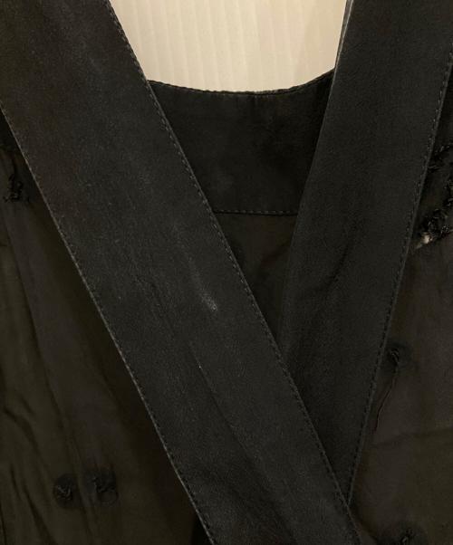 tricot COMME des GARCONS（トリココムデギャルソン）tricot COMME des GARCONS (トリココムデギャルソン) ビジューティアードワンピース ブラック サイズ:Mの古着・服飾アイテム