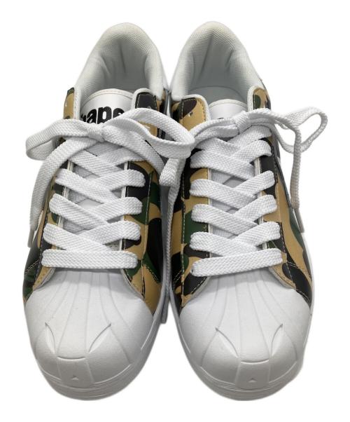 A BATHING APE（アベイシングエイプ）A BATHING APE (アベイシングエイプ) 1ST CAMO SKULL STA ホワイト サイズ:27.5の古着・服飾アイテム