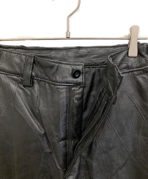 USED（ユーズド）USED (ユーズド) レザーパンツ ブラック サイズ:Mの古着・服飾アイテム