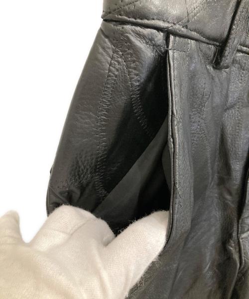 USED（ユーズド）USED (ユーズド) レザーパンツ ブラック サイズ:Mの古着・服飾アイテム