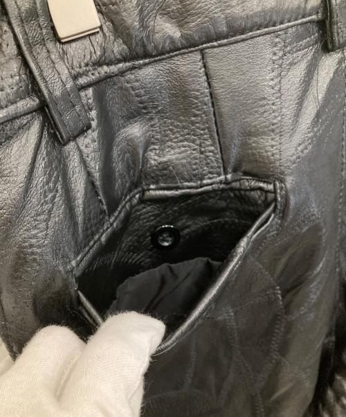 USED（ユーズド）USED (ユーズド) レザーパンツ ブラック サイズ:Mの古着・服飾アイテム