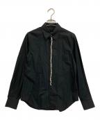 tricot COMME des GARCONSトリココムデギャルソン）の古着「装飾パールシャツ」｜ブラック