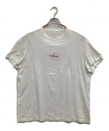 Maison Margiela（メゾンマルジェラ）の古着「ロゴ刺繍Tシャツ」｜ホワイト