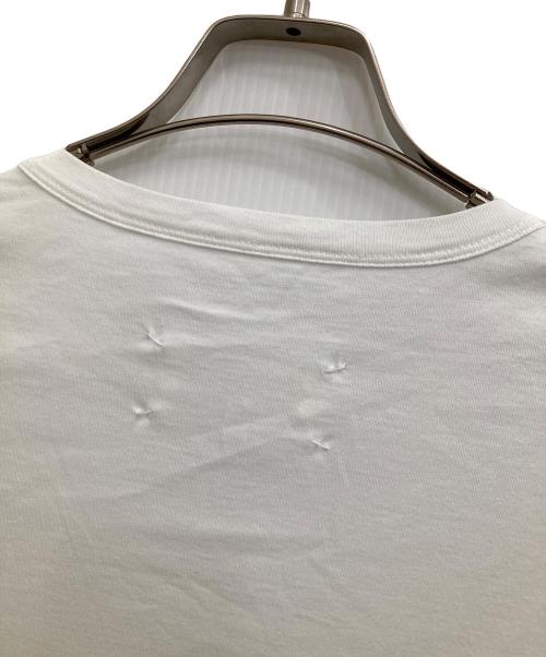 Maison Margiela（メゾンマルジェラ）Maison Margiela (メゾンマルジェラ) ロゴ刺繍Tシャツ ホワイト サイズ:52の古着・服飾アイテム