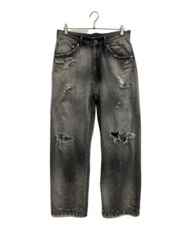中古・古着通販】ANCELLM (アンセルム) 加工デニムパンツ Ex．DAMAGE