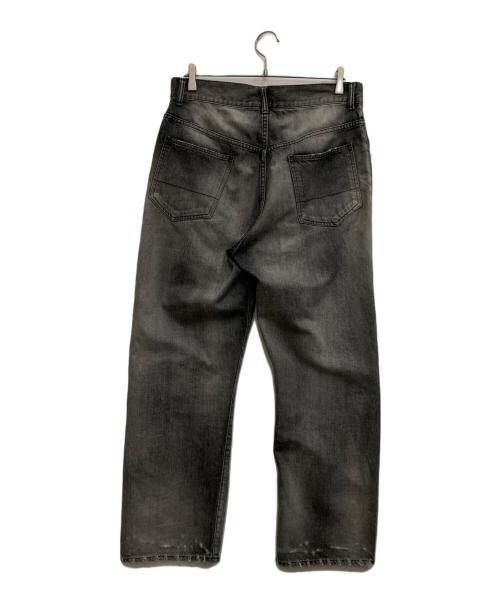 ANCELLM（アンセルム）ANCELLM (アンセルム) 加工デニムパンツ Ex．DAMAGE DENIM STRAIGHT 5P PANTS グレー サイズ:2の古着・服飾アイテム