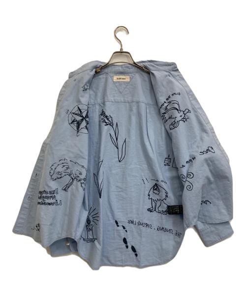 SLOBE citron（スローブシトロン）SLOBE citron (スローブシトロン) 刺繍シャツ スカイブルー サイズ:-の古着・服飾アイテム