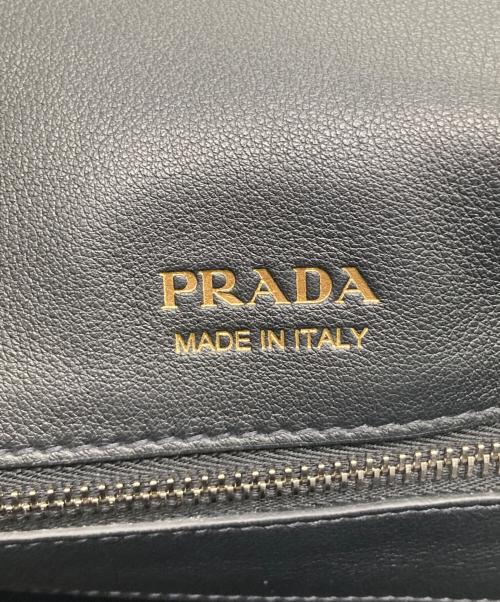 PRADA（プラダ）PRADA (プラダ) レザートートバッグ ブラックの古着・服飾アイテム