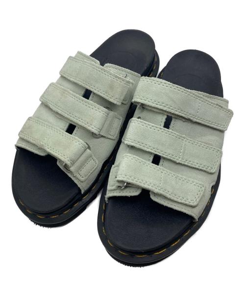 Dr.Martens（ドクターマーチン）Dr.Martens (ドクターマーチン) RAINE SIDE SANDAL ブラック  ライトグリーン サイズ:38の古着・服飾アイテム