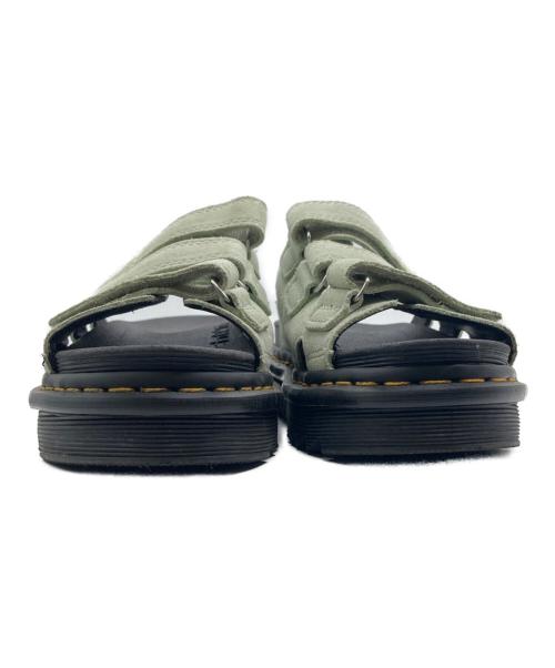 Dr.Martens（ドクターマーチン）Dr.Martens (ドクターマーチン) RAINE SIDE SANDAL ブラック  ライトグリーン サイズ:38の古着・服飾アイテム
