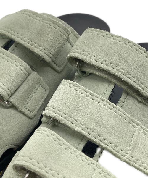 Dr.Martens（ドクターマーチン）Dr.Martens (ドクターマーチン) RAINE SIDE SANDAL ブラック  ライトグリーン サイズ:38の古着・服飾アイテム