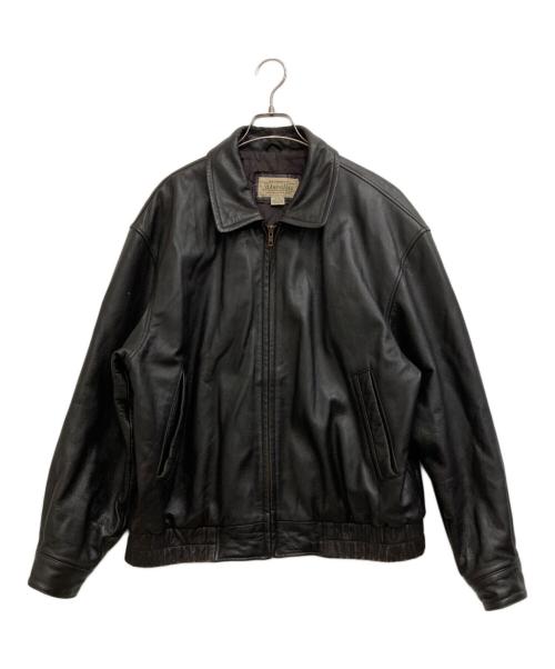 ST JOHN'S BAY（セントジョンズベイ）ST JOHN'S BAY (セントジョンズベイ) レザージャケット ダークブラウン サイズ:Lの古着・服飾アイテム