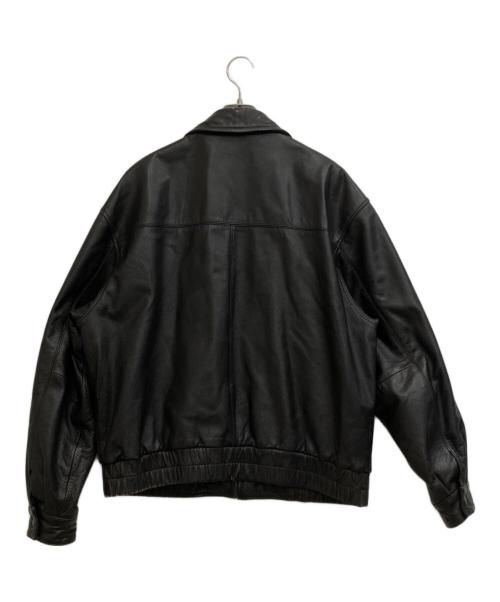 ST JOHN'S BAY（セントジョンズベイ）ST JOHN'S BAY (セントジョンズベイ) レザージャケット ダークブラウン サイズ:Lの古着・服飾アイテム