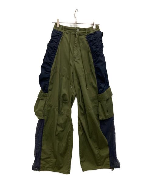 MAISON SPECIAL（メゾンスペシャル）MAISON SPECIAL (メゾンスペシャル) Bicolor Cargo Pants オリーブ サイズ:36の古着・服飾アイテム