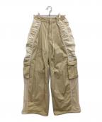 MAISON SPECIALメゾンスペシャル）の古着「Bicolor Cargo Pants」｜ベージュ