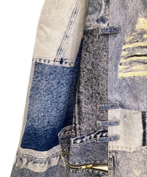 Ameri（アメリ）Ameri (アメリ) DENIM PATCHWORK PRINT SKIRT インディゴ サイズ:Mの古着・服飾アイテム