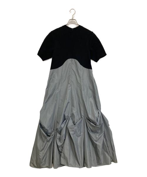 OMMO（オーエムエムオー）OMMO (オーエムエムオー) UP TUCK HALF SLEEVE OP ブラック サイズ:38の古着・服飾アイテム