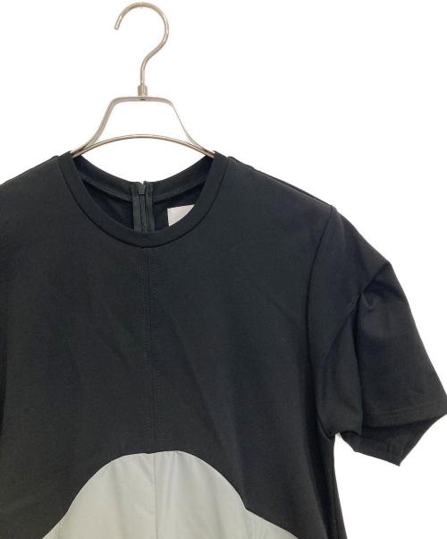 OMMO（オーエムエムオー）OMMO (オーエムエムオー) UP TUCK HALF SLEEVE OP ブラック サイズ:38の古着・服飾アイテム