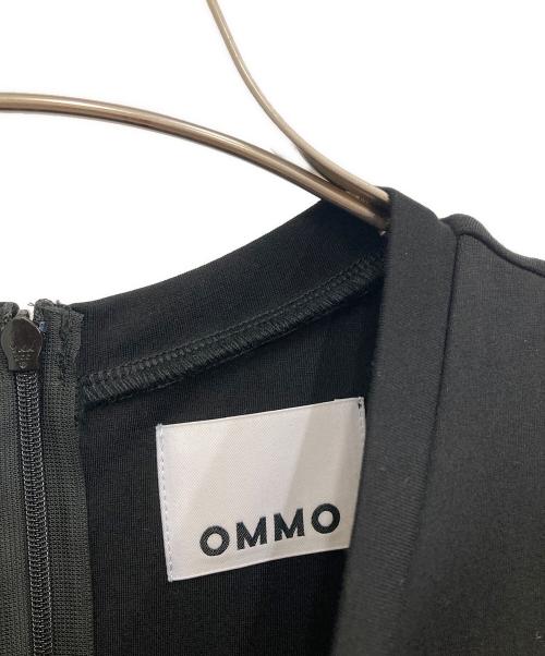 OMMO（オーエムエムオー）OMMO (オーエムエムオー) UP TUCK HALF SLEEVE OP ブラック サイズ:38の古着・服飾アイテム
