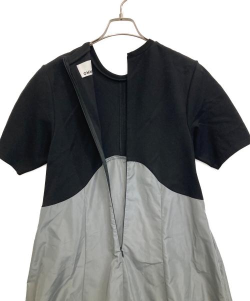 OMMO（オーエムエムオー）OMMO (オーエムエムオー) UP TUCK HALF SLEEVE OP ブラック サイズ:38の古着・服飾アイテム