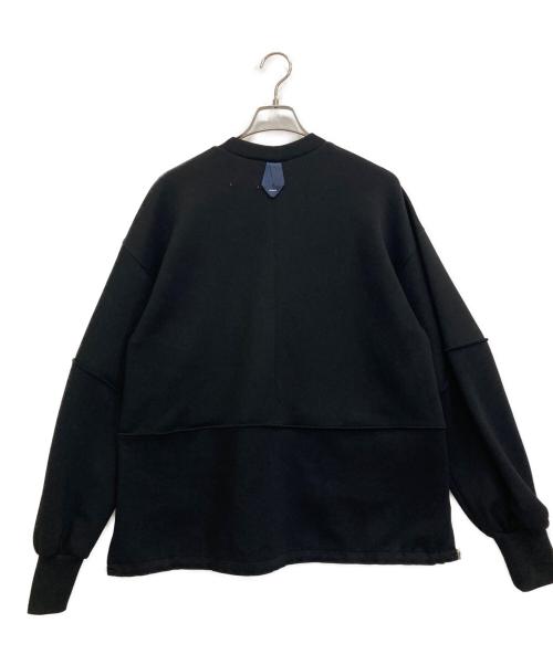 OMMO（オーエムエムオー）OMMO (オーエムエムオー) CIRCLE PAINT SWEAT TOP ブラック サイズ:FREEの古着・服飾アイテム