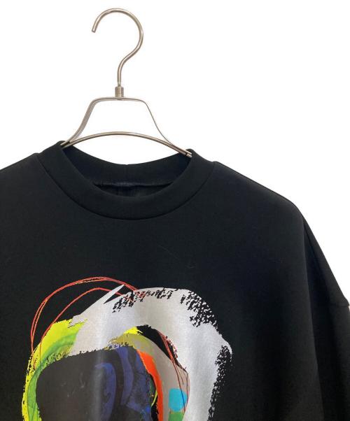 OMMO（オーエムエムオー）OMMO (オーエムエムオー) CIRCLE PAINT SWEAT TOP ブラック サイズ:FREEの古着・服飾アイテム