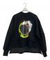 OMMO（オーエムエムオー）の古着「CIRCLE PAINT SWEAT TOP」｜ブラック
