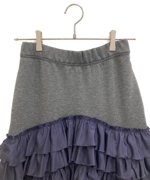 OMMO（オーエムエムオー）OMMO (オーエムエムオー) MANY FRILLS VOLUME SK パープル サイズ:38の古着・服飾アイテム