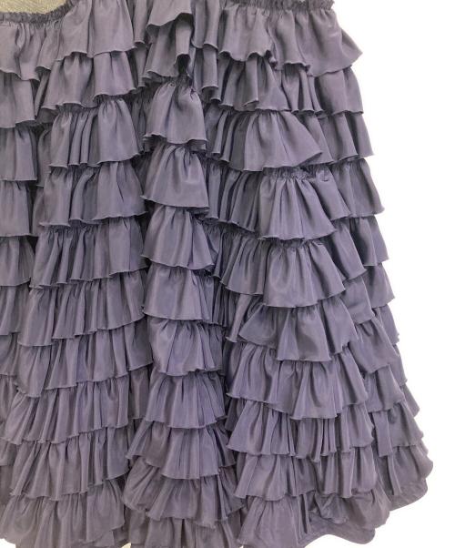 OMMO（オーエムエムオー）OMMO (オーエムエムオー) MANY FRILLS VOLUME SK パープル サイズ:38の古着・服飾アイテム
