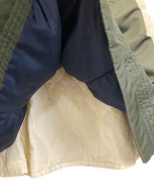 OMMO（オーエムエムオー）OMMO (オーエムエムオー) MIX FABRIC FLARE SK ブラック サイズ:38の古着・服飾アイテム