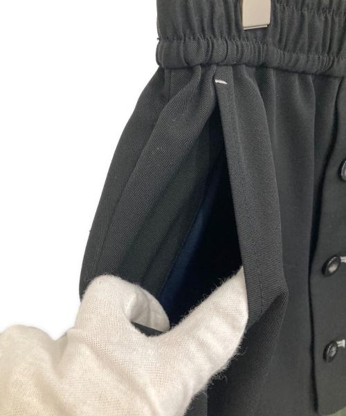 OMMO（オーエムエムオー）OMMO (オーエムエムオー) MIX FABRIC FLARE SK ブラック サイズ:38の古着・服飾アイテム