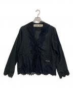 PRANK PROJECTプランクプロジェクト）の古着「Dot Jacquard Lace Cardigan」｜ブラック