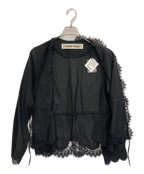 PRANK PROJECT（プランクプロジェクト）PRANK PROJECT (プランクプロジェクト) Dot Jacquard Lace Cardigan ブラック サイズ:FREE 未使用品の古着・服飾アイテム
