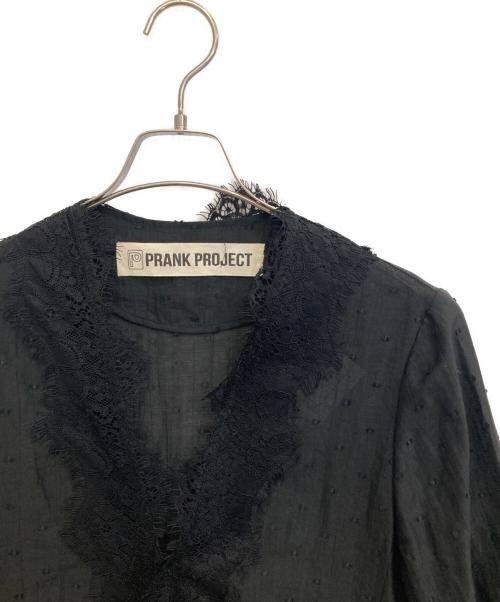 PRANK PROJECT（プランクプロジェクト）PRANK PROJECT (プランクプロジェクト) Dot Jacquard Lace Cardigan ブラック サイズ:FREE 未使用品の古着・服飾アイテム