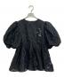 MAISON SPECIAL（メゾンスペシャル）の古着「Sheer Flower Jacquard Blouse」｜ブラック