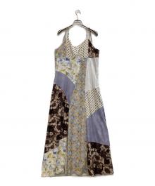 Ameri（アメリ）の古着「MEDI VARIOUS PATTERN CAMI DRESS」｜ベージュ