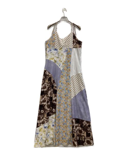 Ameri（アメリ）AMERI (アメリ) MEDI VARIOUS PATTERN CAMI DRESS ベージュ サイズ:Mの古着・服飾アイテム