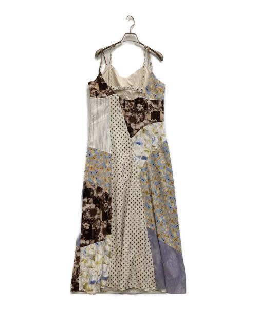 Ameri（アメリ）AMERI (アメリ) MEDI VARIOUS PATTERN CAMI DRESS ベージュ サイズ:Mの古着・服飾アイテム