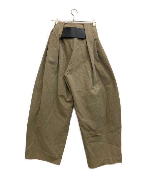 PRANK PROJECT（プランクプロジェクト）PRANK PROJECT (プランクプロジェクト) High-Waist Belted Tuck Pants ベージュ サイズ:36の古着・服飾アイテム